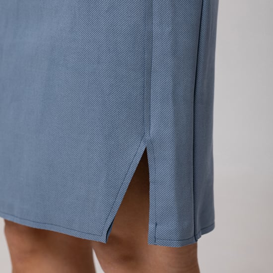 V-neck tailor fitted dress - Image 6