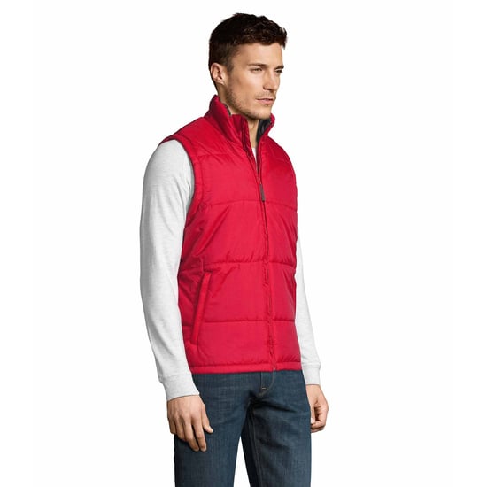 SOLS Warm Unisex Padded Bodywarmer Jacket (Red) - Image 4