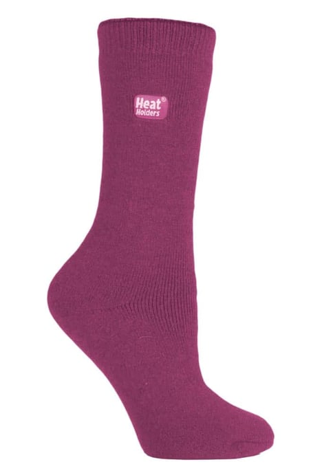 Heat Holders Lite - Calcetines térmicos de invierno para mujer en colores lisos - Fucsia oscuro - Image 1