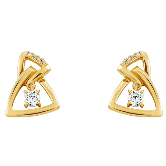 Orphelia 'Santorini' Women's 925 Sterling Silver Drop Earrings - Gold ZO-7570/G - Image 2