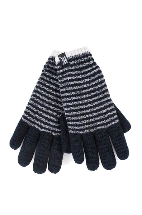 Heat Holders - Guantes térmicos con forro polar a rayas para mujer - Image 1