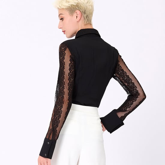 Long sleeves lace tailor shirt - Image 5