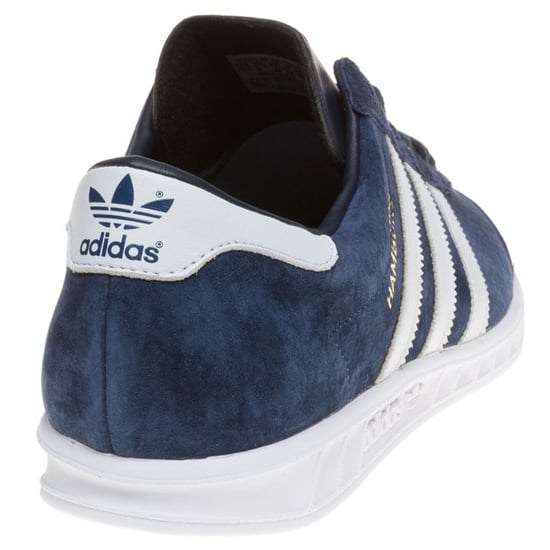 Adidas Originals Mens Trainers Hamburg Leather Lace Up navy