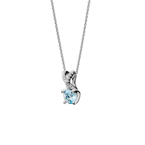 Orphelia 'Maya' Women's 925 Sterling Silver Chain with Pendant - Silver ZH-7478/AQ - Image 2