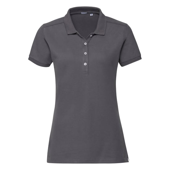 Russell Womens/Ladies Stretch Short Sleeve Polo Shirt (Convoy Grey) - Image 1