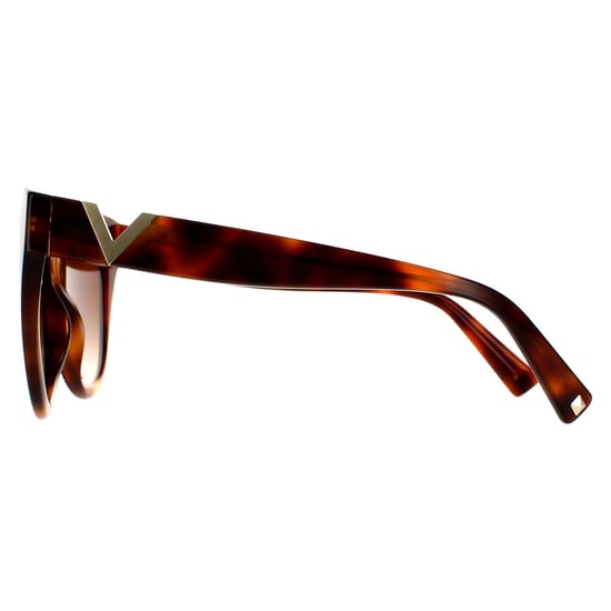 Gafas de sol Valentino Cat Eye para mujer en marrón habana claro con degradado - Image 3
