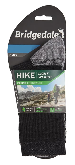 Bridgedale - Calcetines de Merino ligeros para hombre - Negro / Plata - Image 2
