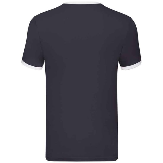 Fruit of the Loom Mens Ringer Contrast T-Shirt (Navy/White) - Image 2