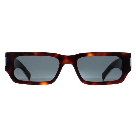 Saint Laurent Rectangle Mens Havana Crystal Black SL660