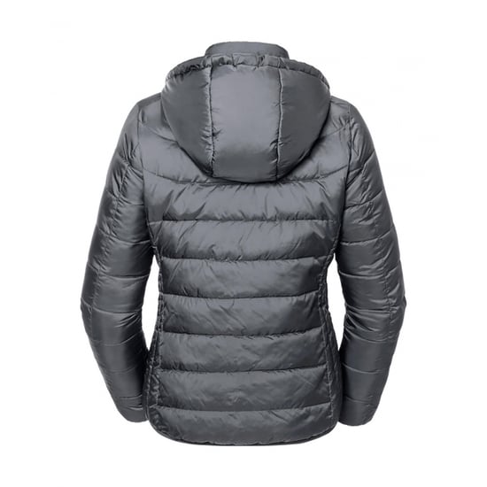 Russell Adults Unisex Hooded Nano Jacket (Iron Grey) - Image 2