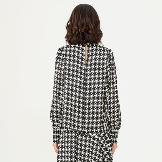Houndstooth print blouse - Image 6