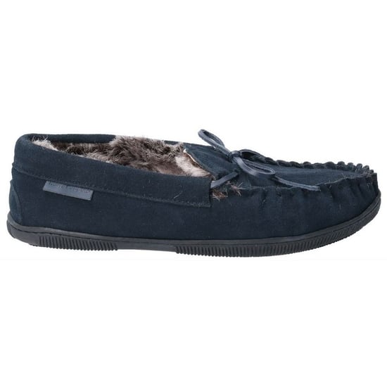 Hush Puppies Mens Ace Slip On Leather Slipper (Navy) - Image 3