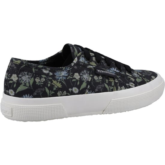 Superga 2750 Floral Print Cotton Women's Dark Grey/Floral Print Trainers - Image 2