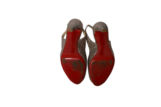 Christian Louboutin Prive Mosaique 120 Pumps in Silver Acrylic - Image 6