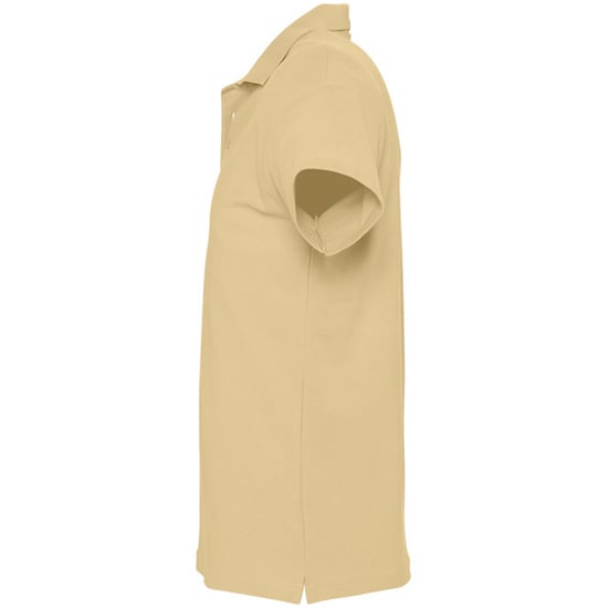 SOLS Mens Spring II Short Sleeve Heavyweight Polo Shirt (Sand) - Image 3
