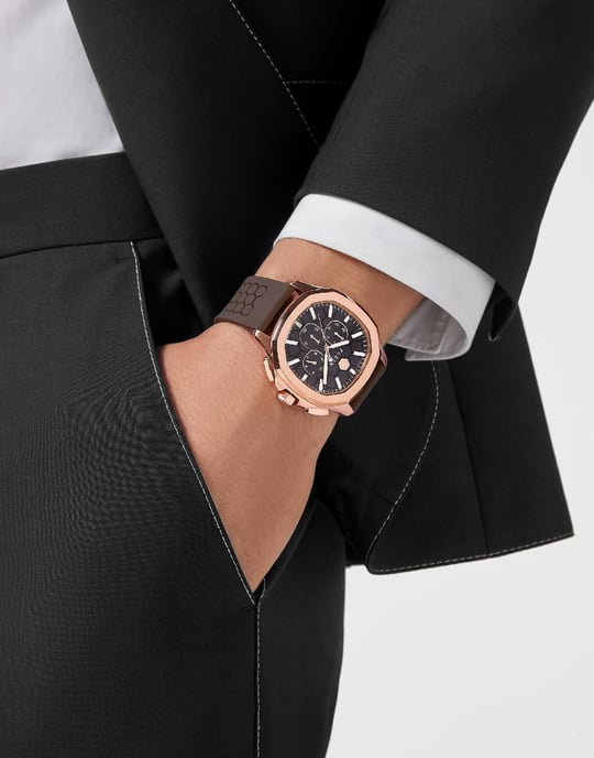 Philipp Plein $keleton $pectre Men's Brown Watch PWSAA0523