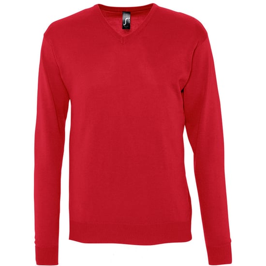 SOLS Mens Galaxy V Neck Sweater (Red) - Image 1