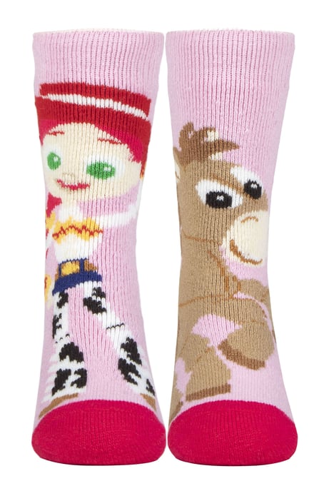 Calcetines térmicos para niños de Toy Story | Calcetines de invierno para niños y niñas | Woody & Buzz, Jessie & Bullseye - Jessie & Bullseye - Image 1