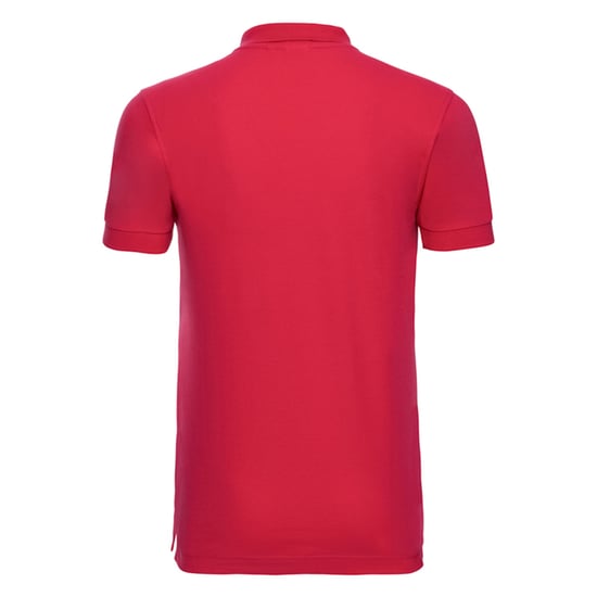 Russell Mens Stretch Fitted Polo Shirt (Classic Red) - Image 2