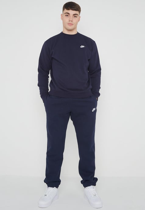 Conjunto de chándal completo Nike Club Fleece para hombre, color azul marino - Image 1