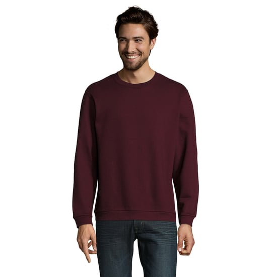 SOLS Mens Spider Round Neck Sweatshirt (Oxblood) - Image 1