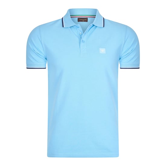 Cappuccino Italia Polo SS Polo Applique Pique Azul - Image 1