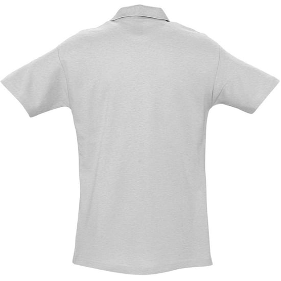 SOLS Mens Spring II Short Sleeve Heavyweight Polo Shirt (Ash) - Image 2