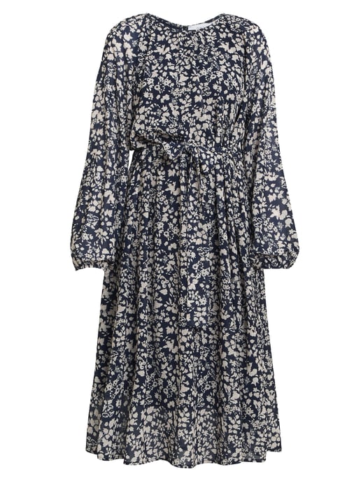 Alaska Unwaisted Long Sleeve Dress With Belt