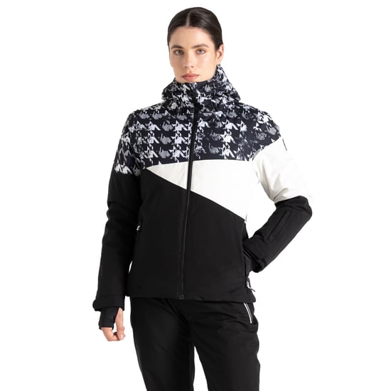 Dare 2B Womens/Ladies Ice III Dogtooth Ski Jacket (Black) - Image 4