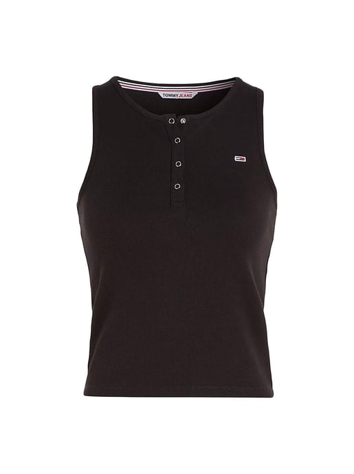 Top de canalé esencial para mujer de Tommy Jeans - Image 1