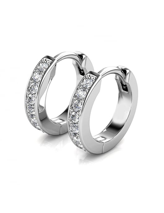 Conjuntos de aros circulares - Plata y cristal - Image 6