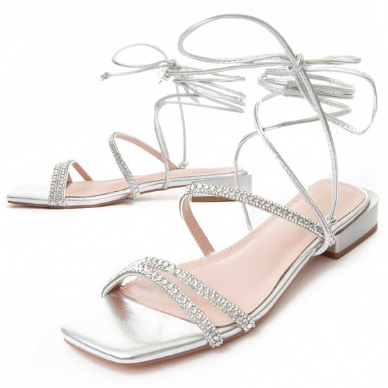 Sandalía plana Montevita Sandsum en plata - Image 2