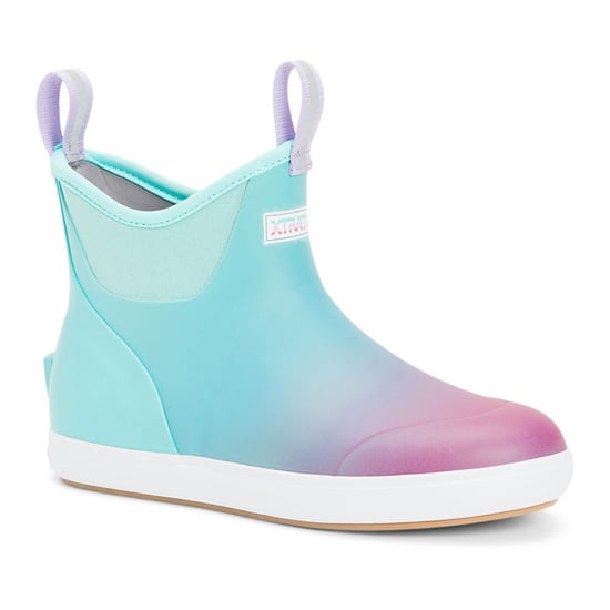 Xtratuf Ankle Deck Rubber Blue Aurora Wellington Boots - Image 1