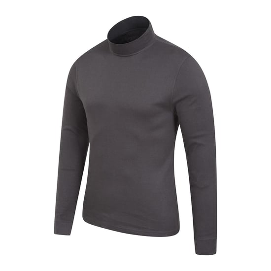 Mountain Warehouse Mens Meribel Turtle Neck Base Layer Top (Grey) - Image 4