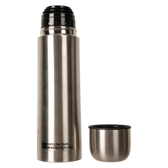 Mountain Warehouse Logo Stainless Steel 500ml Flask (Silver)