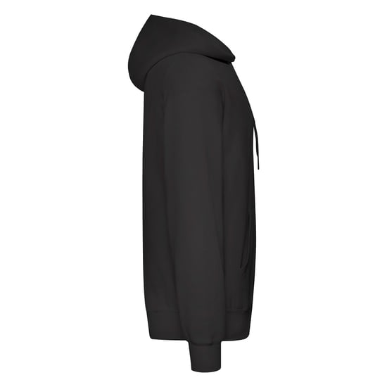 Fruit of the Loom Adults Unisex Classic Hooded Sweatshirt (Black) - Image 3