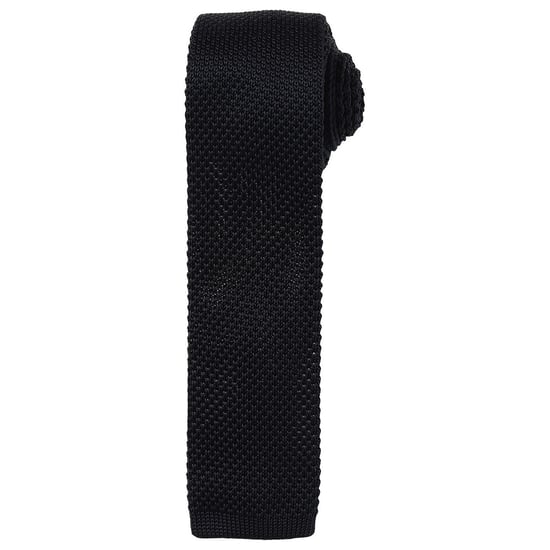 Premier Unisex Adult Slim Knitted Tie (Black) - Image 1