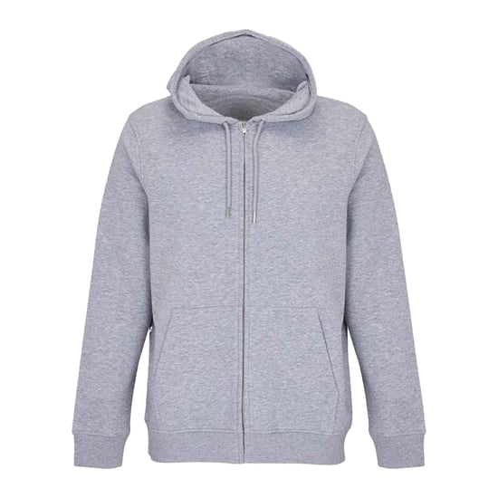 SOLS Unisex Adult Calipso Full Zip Hoodie (Grey Melange) - Image 1