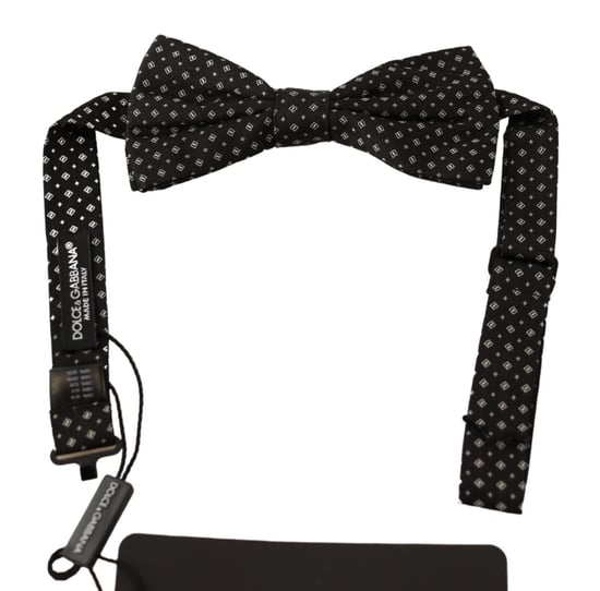 Corbata Papillon Ajustable para Hombre en Seda 100% Negra de Dolce & Gabbana - Image 1