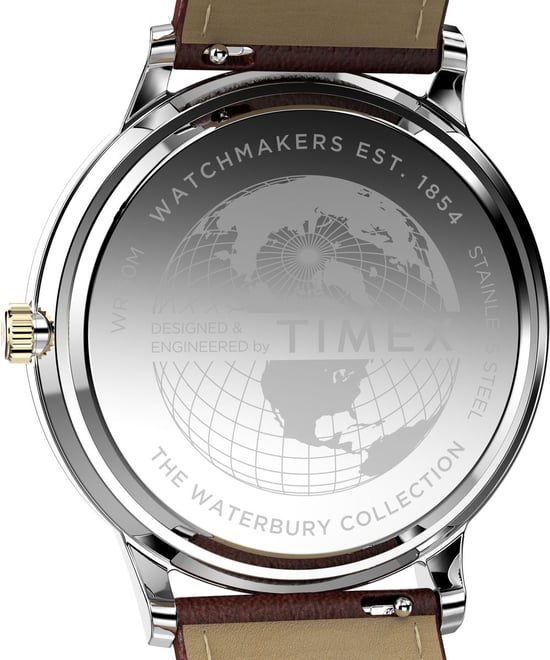 Timex Waterbury Classic Moon Phase Men's Brown Watch TW2W75600 - Image 4
