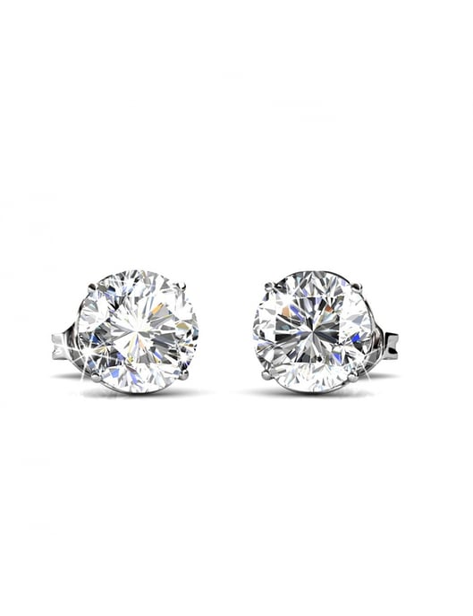 Pendientes Kristine - Plata y Cristal - Image 3