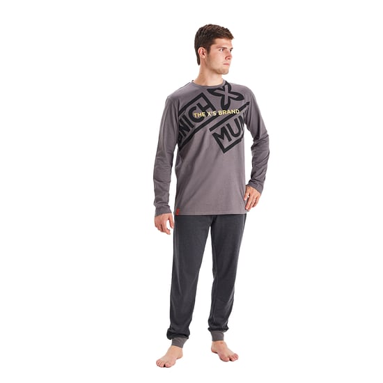 Winter pajamas long sleeve round neck MU1 men