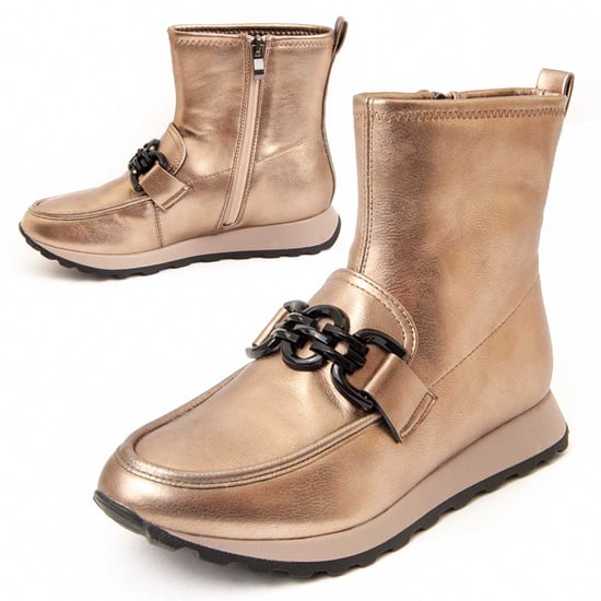 Montevita Ankle Boot Calig In Gold
