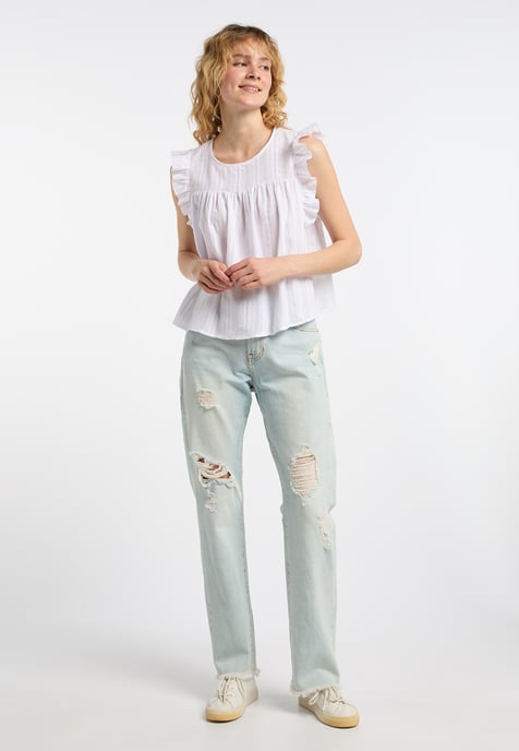 Dreimaster Blouse women white - Image 2