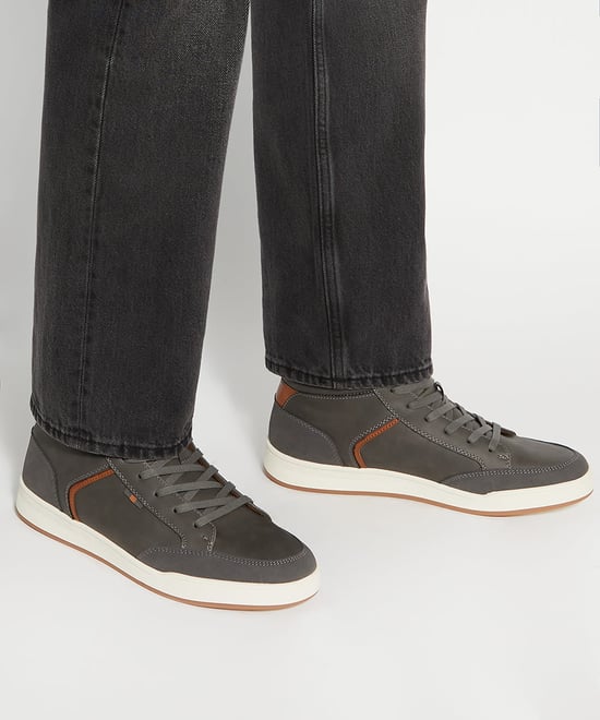 Dune Mens Streets - Canvas High Top Trainers - Image 3