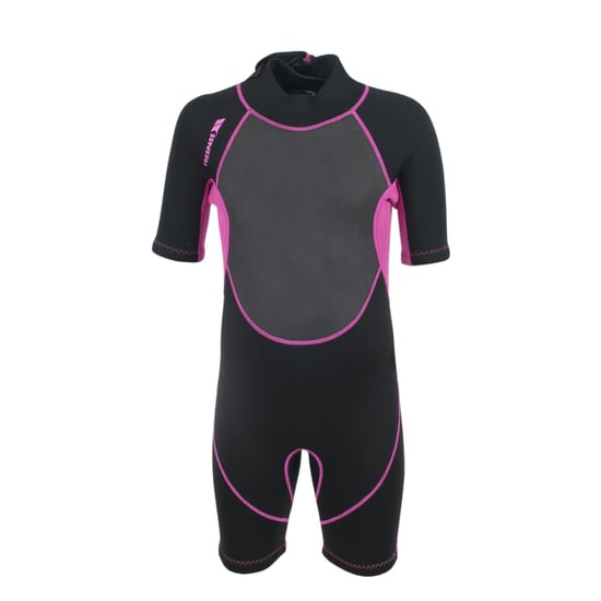 Trespass Childrens Girls Scubadive 3mm Short Wetsuit (Black) - Image 1