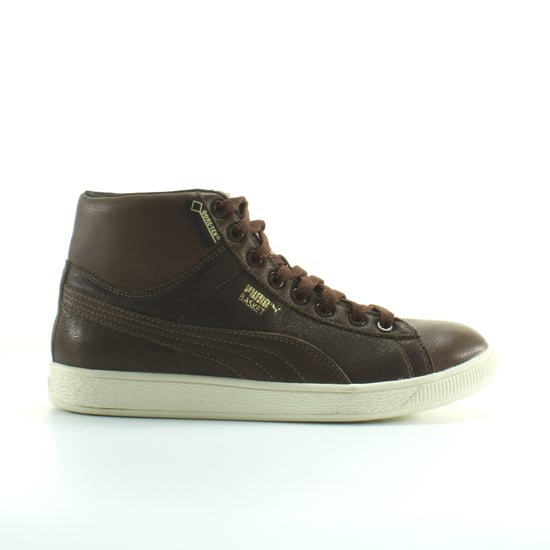 Puma Classic Mid GTX Brown Leather Mens Lace Up Trainers 357044 01