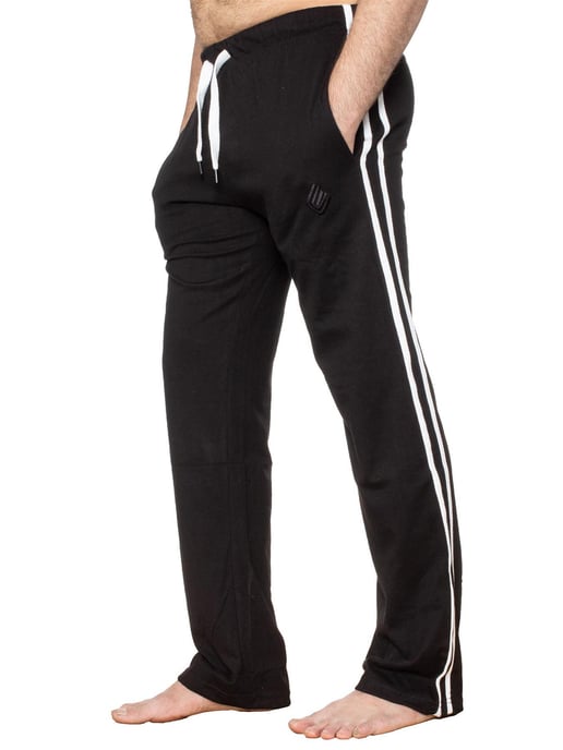 Enzo | Conjunto de camiseta y pantalón para hombre - Blanco/Negro - Image 3