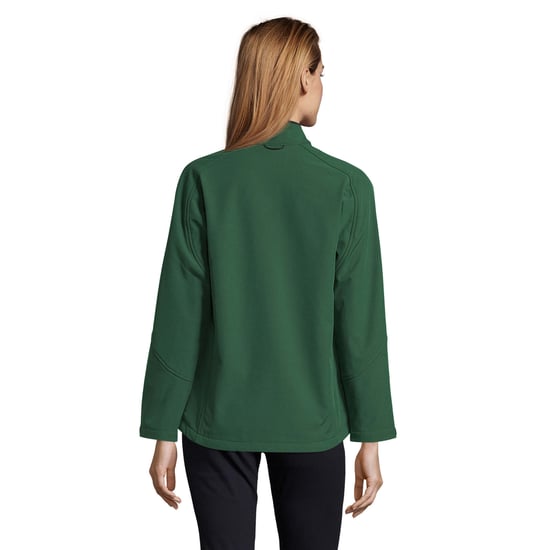 SOLS Womens/Ladies Roxy Soft Shell Jacket (Bottle Green) - Image 2