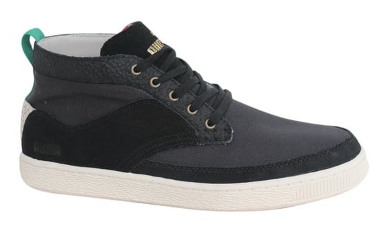 Puma TEE CS Mid Top Black Lace Up Mens Leather Shoes Trainers 354442 01 X42A